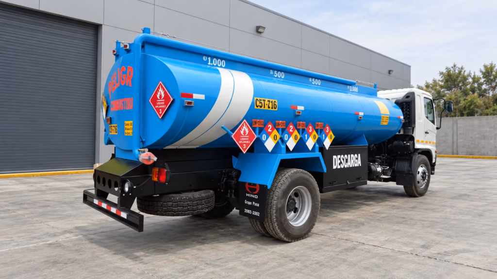 Cisterna de Combustible de 3000 Galones con 4 Válvulas Dixon - Carrocerías La Universal