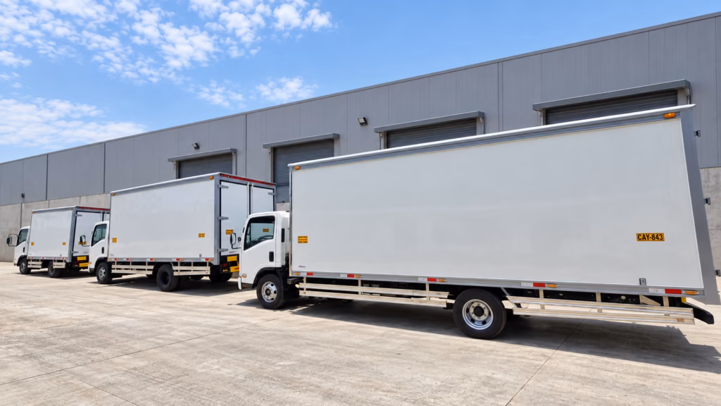 Furgón Comercial de 6 Tn de 6.20 m con Plancha Galvanizada - Carrocerías La Universal